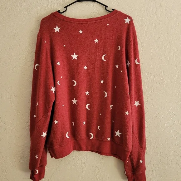 Wildfox Moon And Stars Pullover Size Medium - Picture 2 of 5